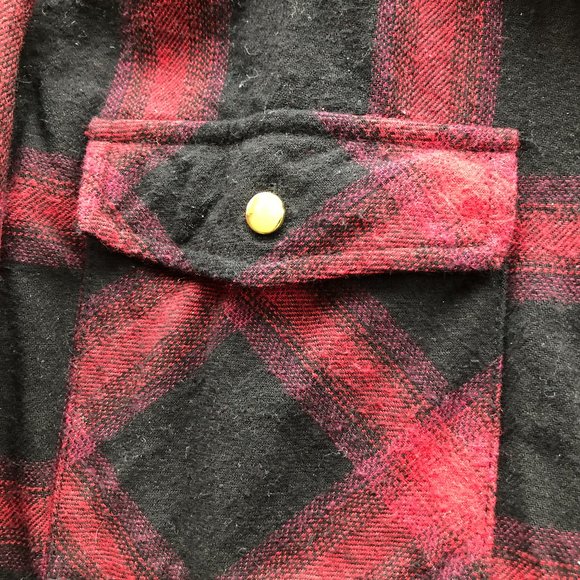 2/$15 Warehouse One Button-Down Cotton Flannel Shirt - Picture 4 of 4